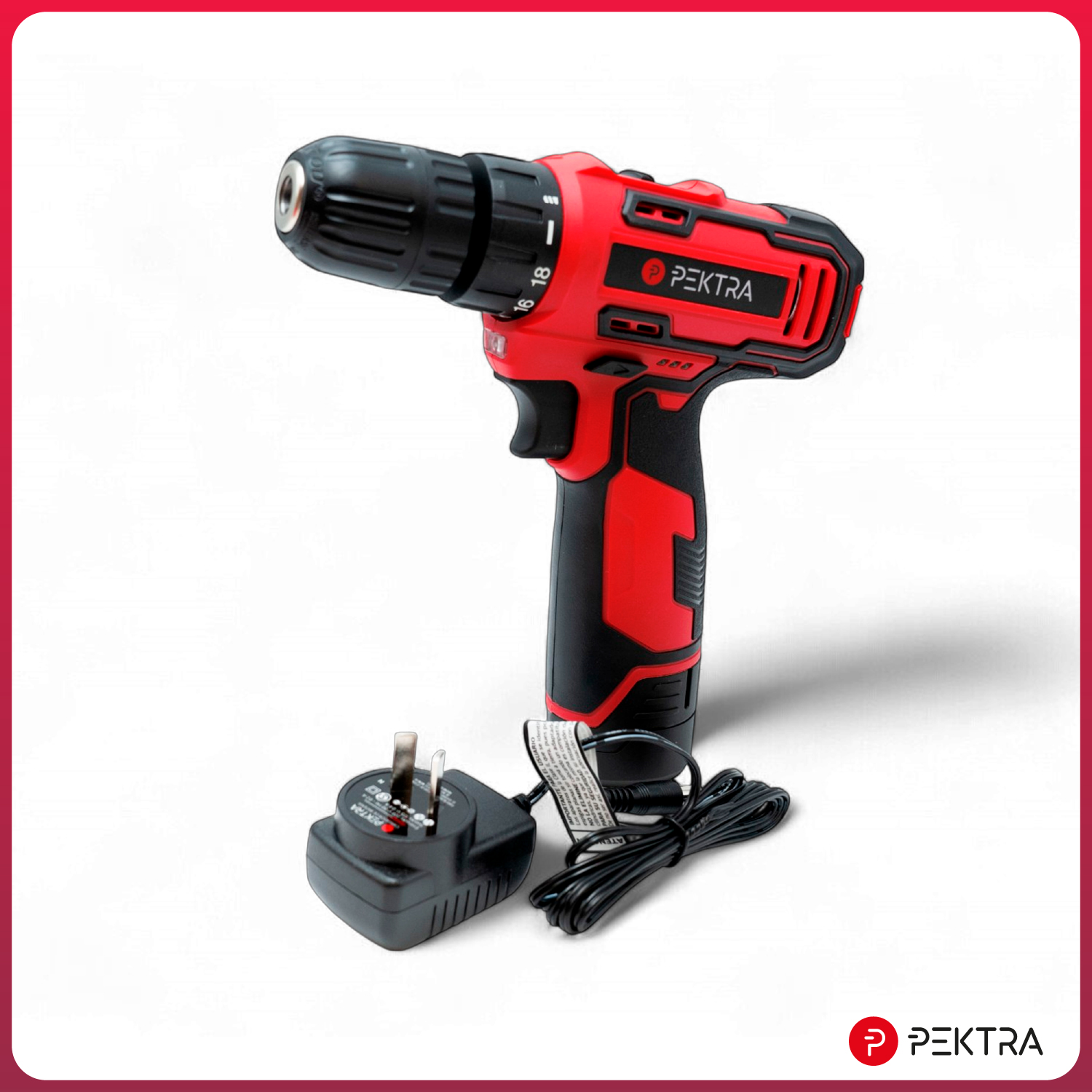 Taladro Inal&aacute;mbrico PEKTRA PKCD1210H de 12V